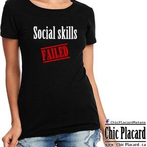 Vinyl Appliqué: Social skills Failed